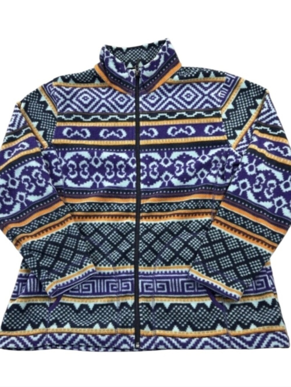NWOT Vintage Woolrich Jacket Large Aztec Southwest Tribal Mexica Fleece